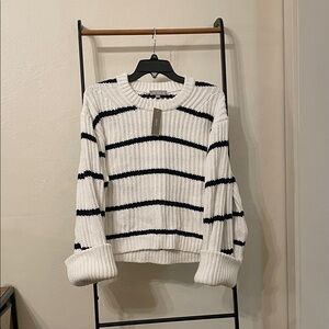 Striped J Crew Cotton Sweater